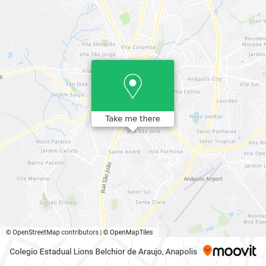 Mapa Colegio Estadual Lions Belchior de Araujo