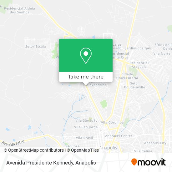 Mapa Avenida Presidente Kennedy