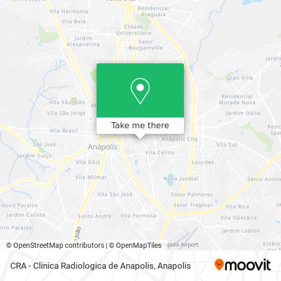 Mapa CRA - Clinica Radiologica de Anapolis