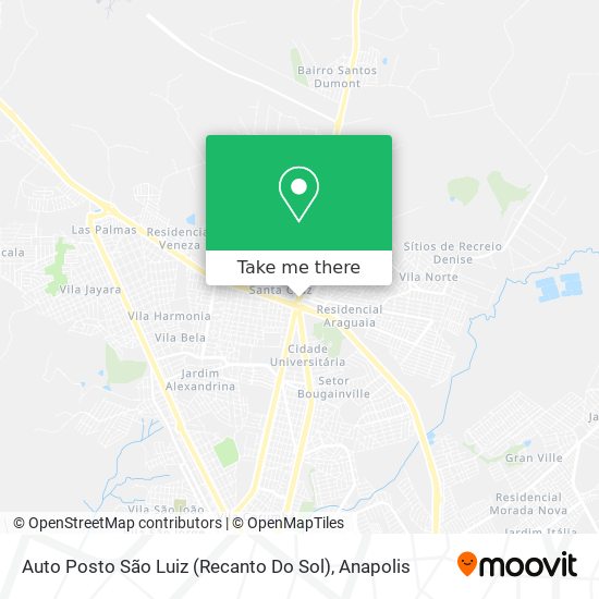 Mapa Auto Posto São Luiz (Recanto Do Sol)