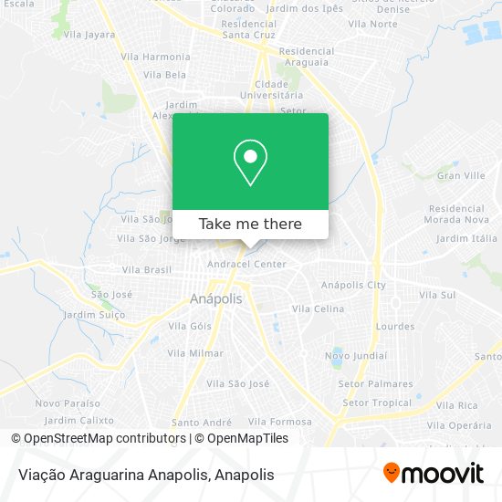 Viação Araguarina Anapolis map