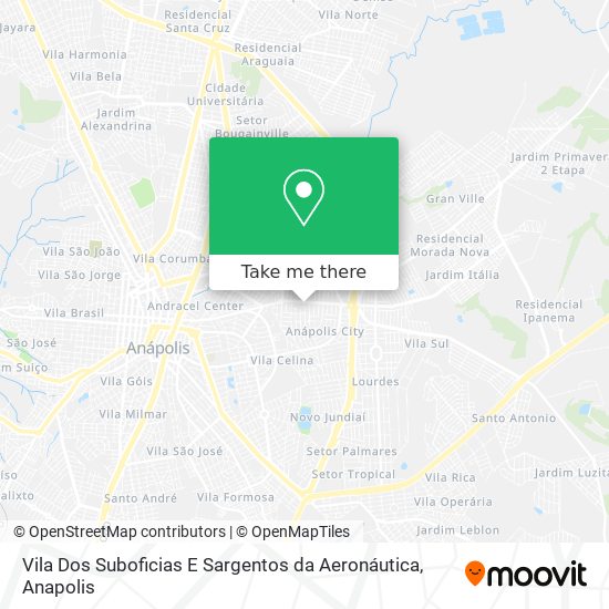 Mapa Vila Dos Suboficias E Sargentos da Aeronáutica