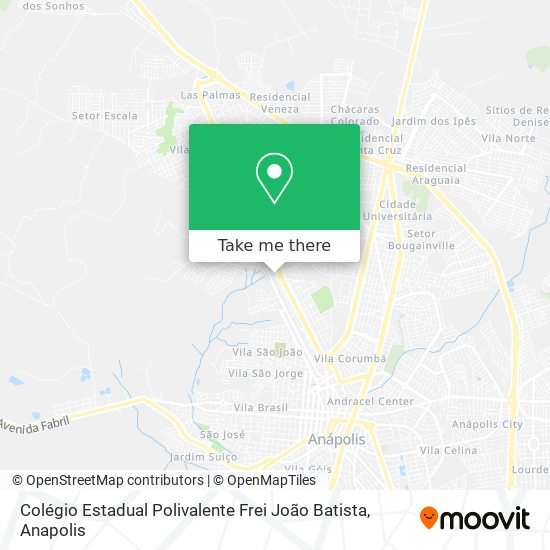 Mapa Colégio Estadual Polivalente Frei João Batista