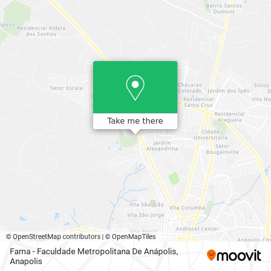 Mapa Fama - Faculdade Metropolitana De Anápolis