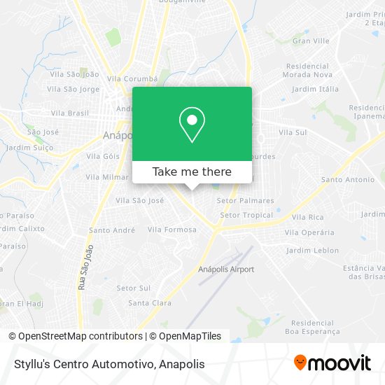 Mapa Styllu's Centro Automotivo