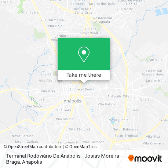 Mapa Terminal Rodoviário De Anápolis - Josias Moreira Braga