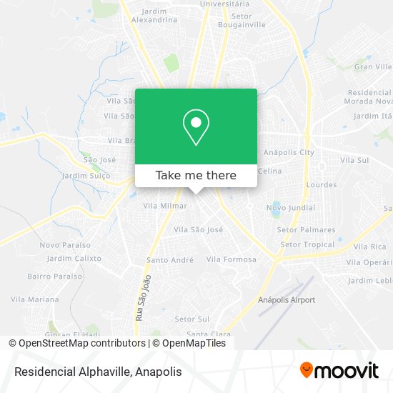 Residencial Alphaville map