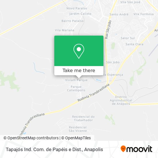 Tapajós Ind. Com. de Papéis e Dist. map