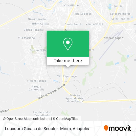 Locadora Goiana de Snooker Mirim map