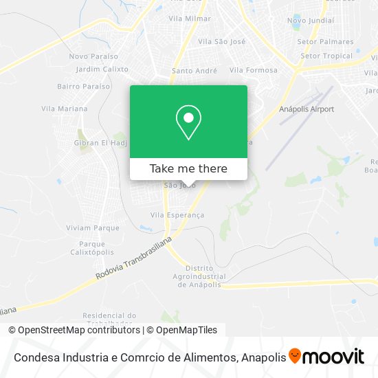 Mapa Condesa Industria e Comrcio de Alimentos