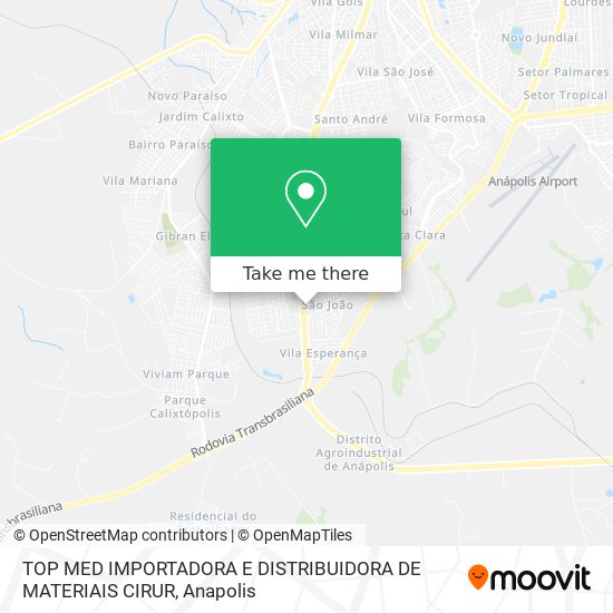 TOP MED IMPORTADORA E DISTRIBUIDORA DE MATERIAIS CIRUR map