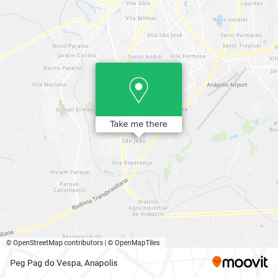 Mapa Peg Pag do Vespa