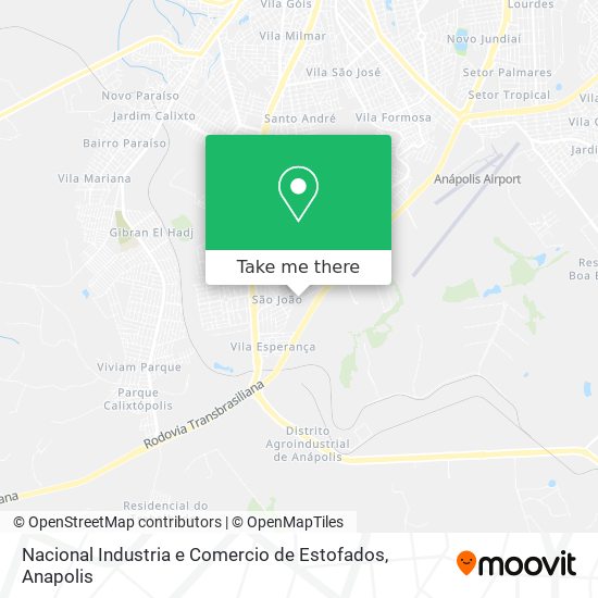 Nacional Industria e Comercio de Estofados map