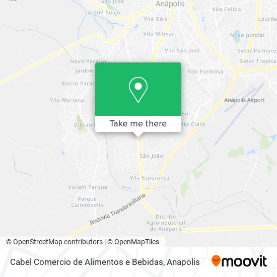 Cabel Comercio de Alimentos e Bebidas map