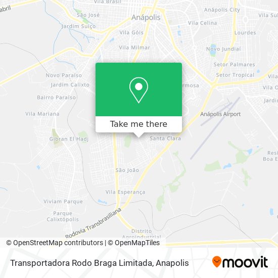 Transportadora Rodo Braga Limitada map