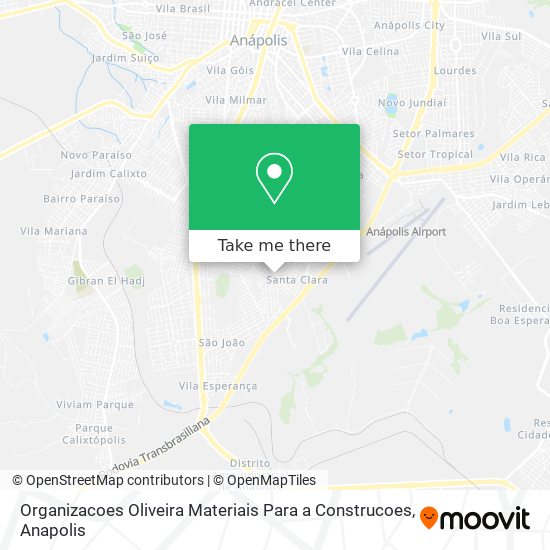 Mapa Organizacoes Oliveira Materiais Para a Construcoes
