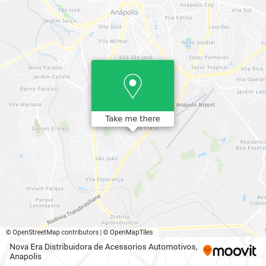Nova Era Distribuidora de Acessorios Automotivos map