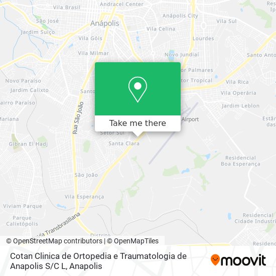 Cotan Clinica de Ortopedia e Traumatologia de Anapolis S / C L map