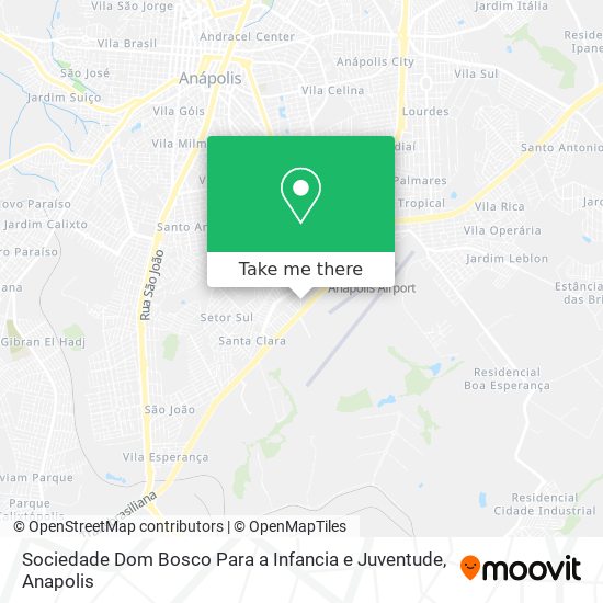 Mapa Sociedade Dom Bosco Para a Infancia e Juventude