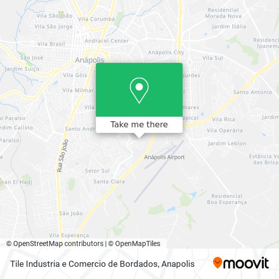 Mapa Tile Industria e Comercio de Bordados