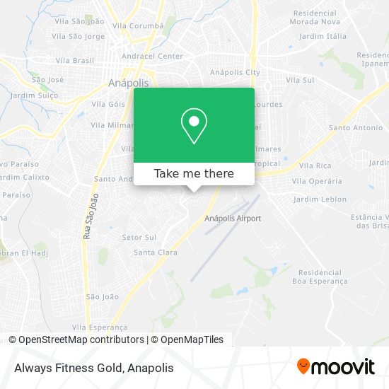 Always Fitness Gold map