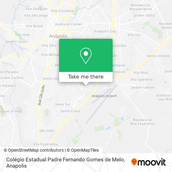 Mapa Colégio Estadual Padre Fernando Gomes de Melo