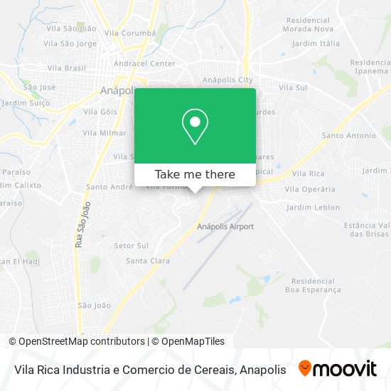 Vila Rica Industria e Comercio de Cereais map