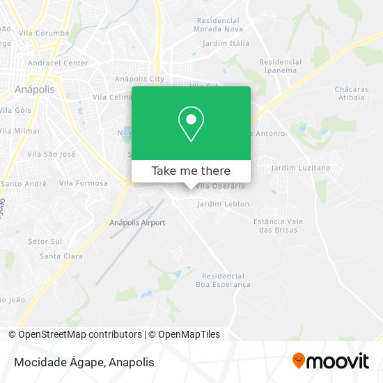 Mocidade Ágape map