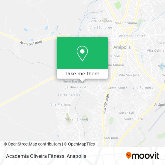 Mapa Academia Oliveira Fitness