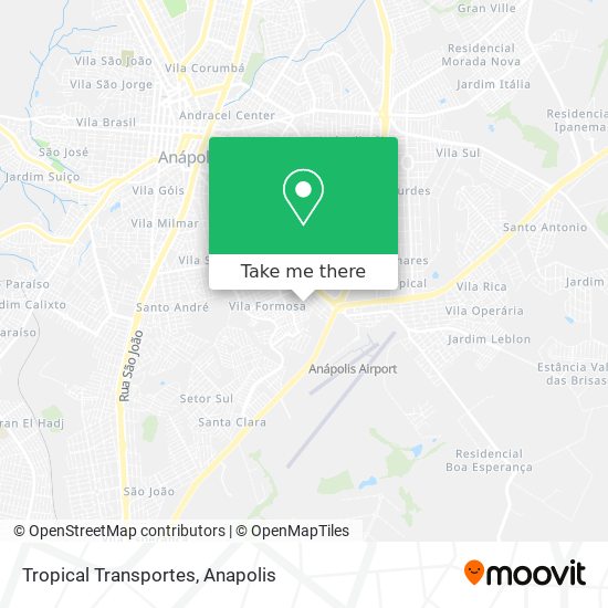 Tropical Transportes map