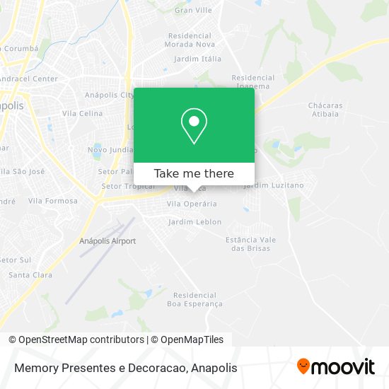 Memory Presentes e Decoracao map