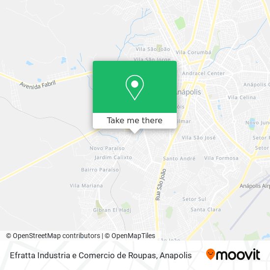 Mapa Efratta Industria e Comercio de Roupas