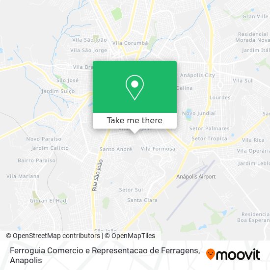 Mapa Ferroguia Comercio e Representacao de Ferragens