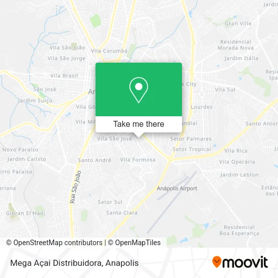 Mega Açai Distribuidora map