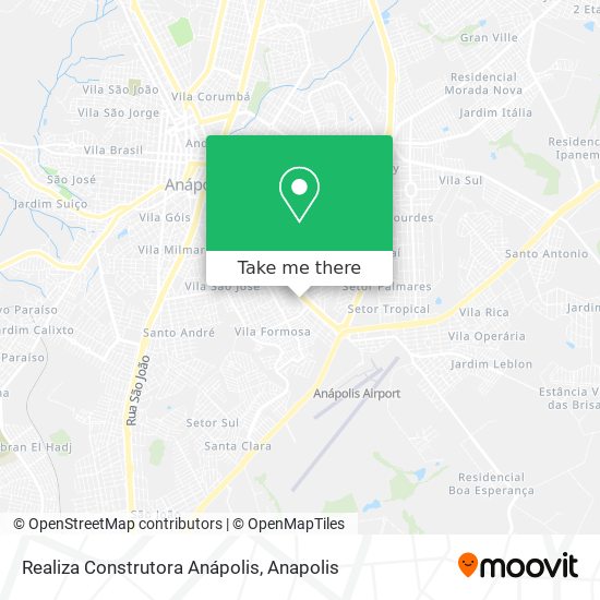Mapa Realiza Construtora Anápolis