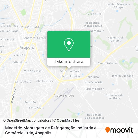 Mapa Madefrio Montagem de Refrigeração Indústria e Comércio Ltda