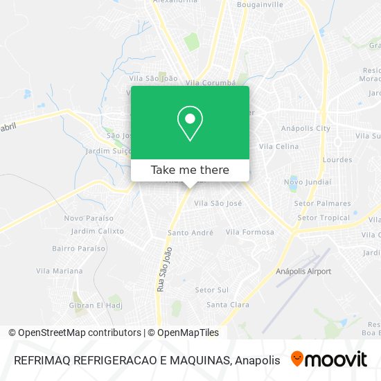 Mapa REFRIMAQ REFRIGERACAO E MAQUINAS