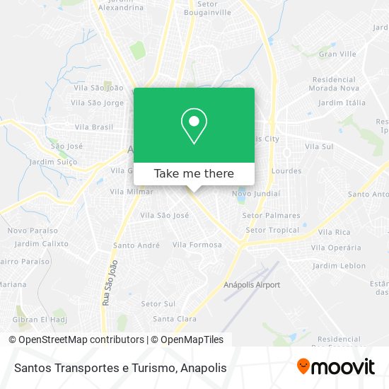 Santos Transportes e Turismo map