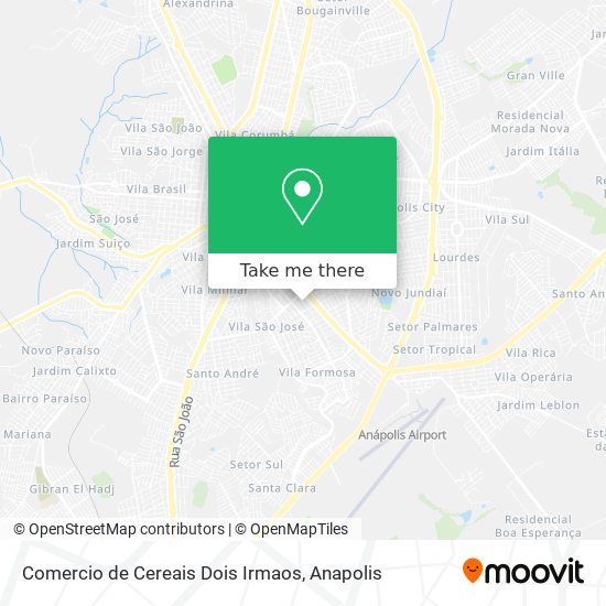 Comercio de Cereais Dois Irmaos map