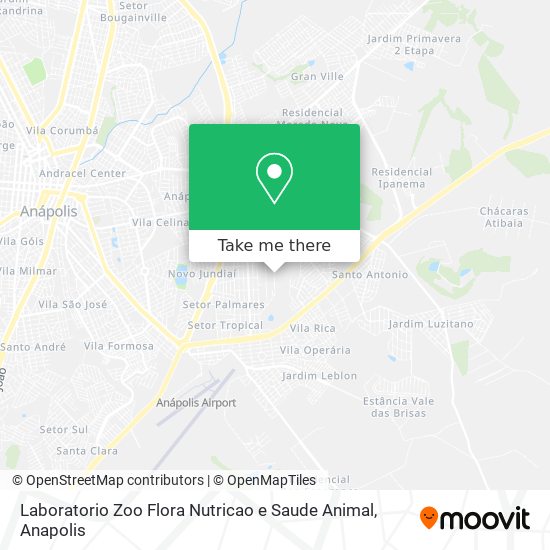 Mapa Laboratorio Zoo Flora Nutricao e Saude Animal