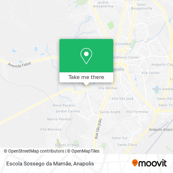 Mapa Escola Sossego da Mamãe