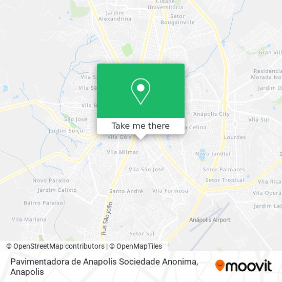 Mapa Pavimentadora de Anapolis Sociedade Anonima