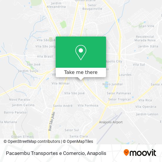 Pacaembu Transportes e Comercio map