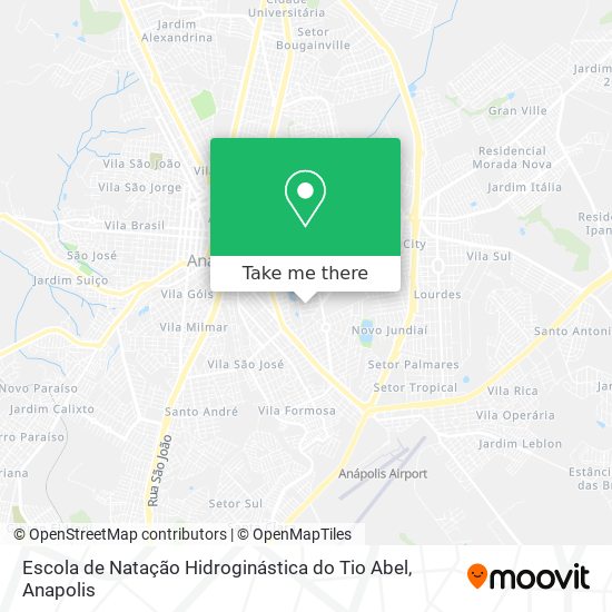 Mapa Escola de Natação Hidroginástica do Tio Abel