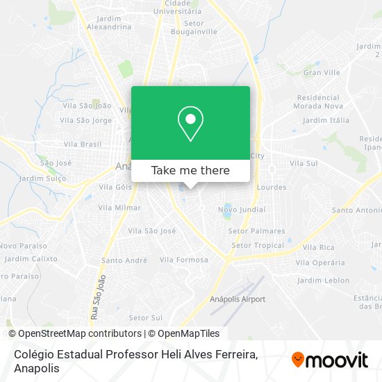 Mapa Colégio Estadual Professor Heli Alves Ferreira