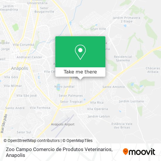 Zoo Campo Comercio de Produtos Veterinarios map