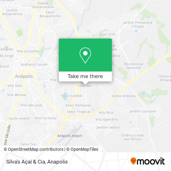 Silva's Açaí & Cia map