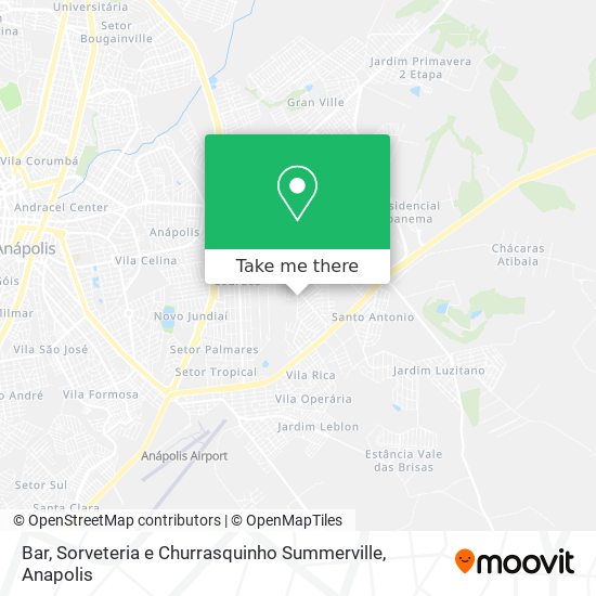 Mapa Bar, Sorveteria e Churrasquinho Summerville