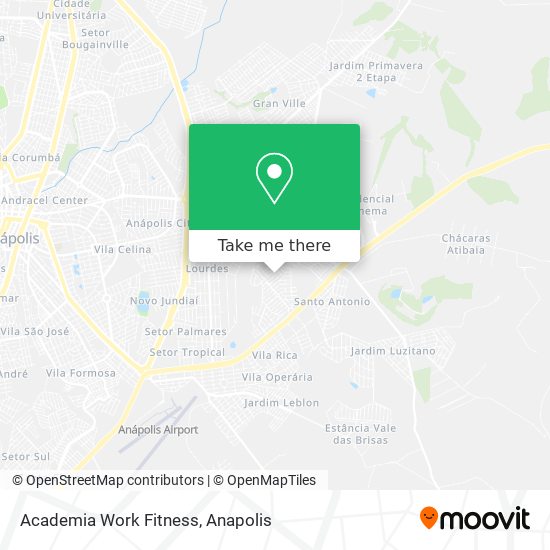 Academia Work Fitness map