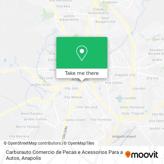 Carburauto Comercio de Pecas e Acessorios Para a Autos map